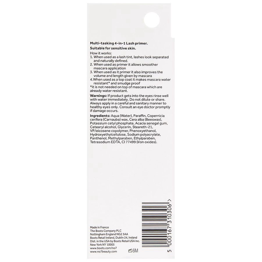 slide 5 of 5, No7 Lash Impact Lash Primer, 0.24 fl oz