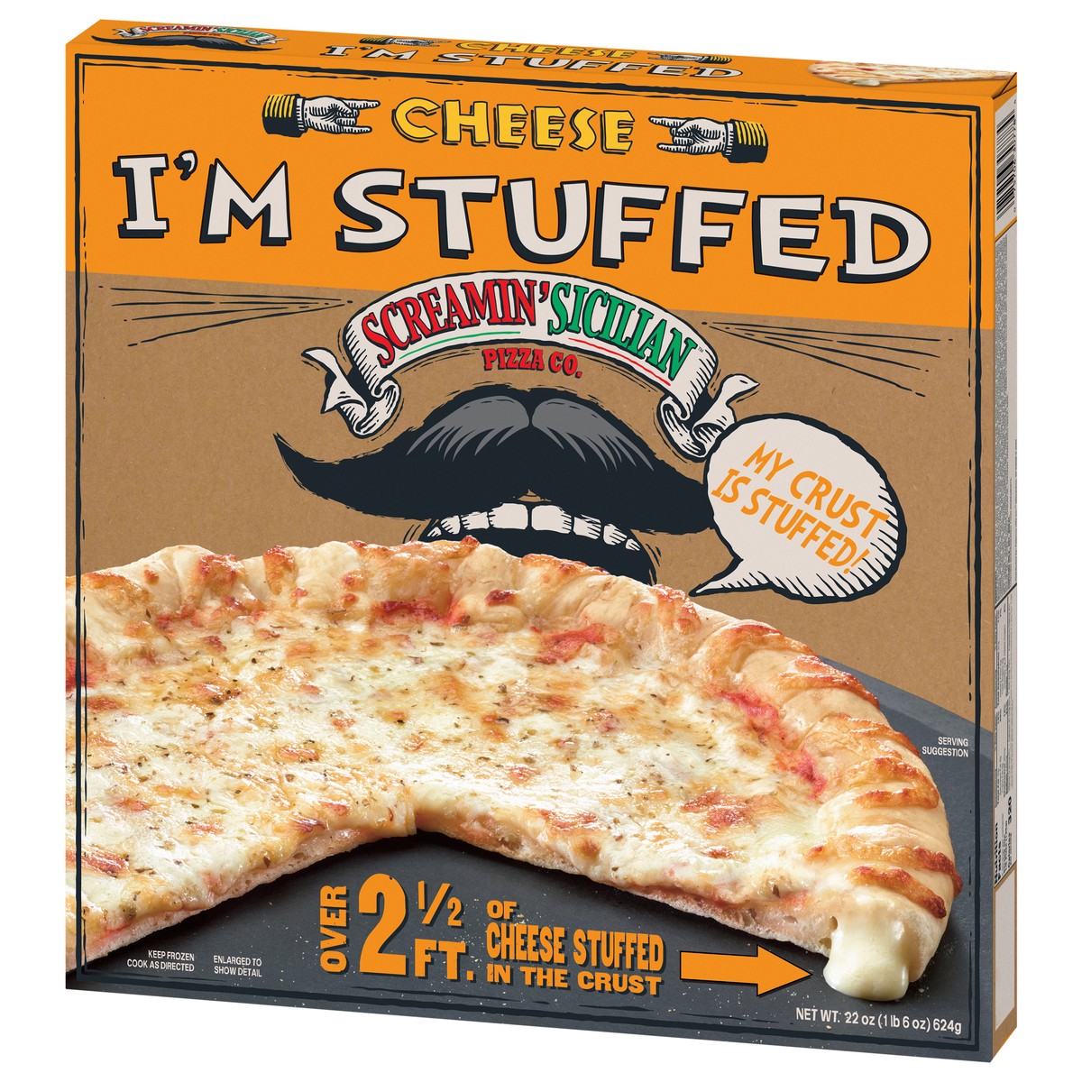 slide 9 of 12, Screamin' Sicilian I'm Stuffed Cheese Pizza 22 oz, 22 oz