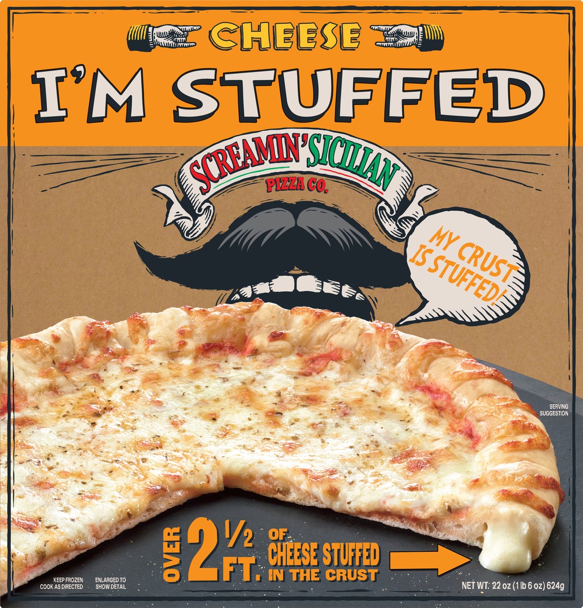 slide 4 of 12, Screamin' Sicilian I'm Stuffed Cheese Pizza 22 oz, 22 oz