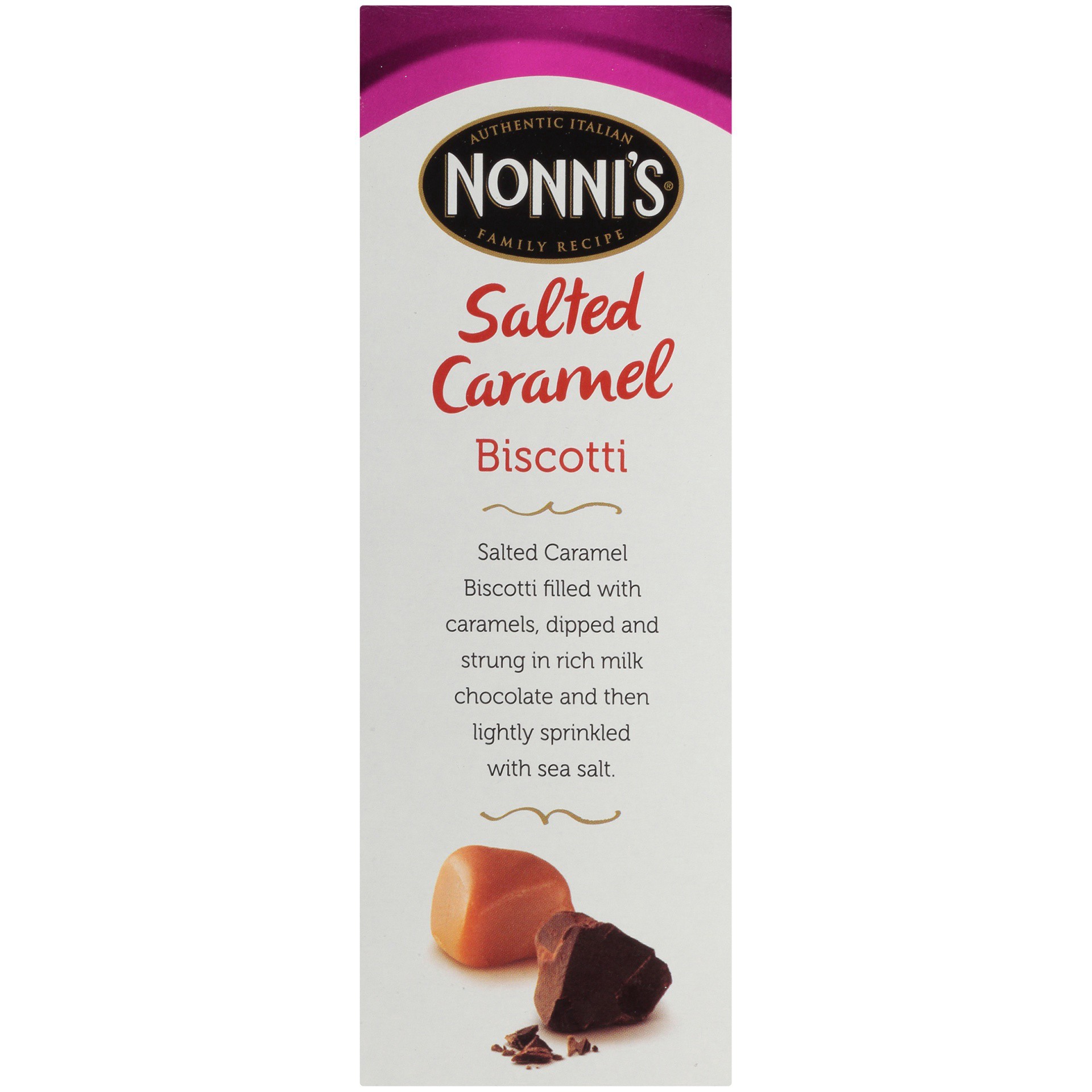 slide 2 of 8, Nonni's Nonni’s Salted Caramel Biscotti, 8-count carton 6.72 oz, 8 ct