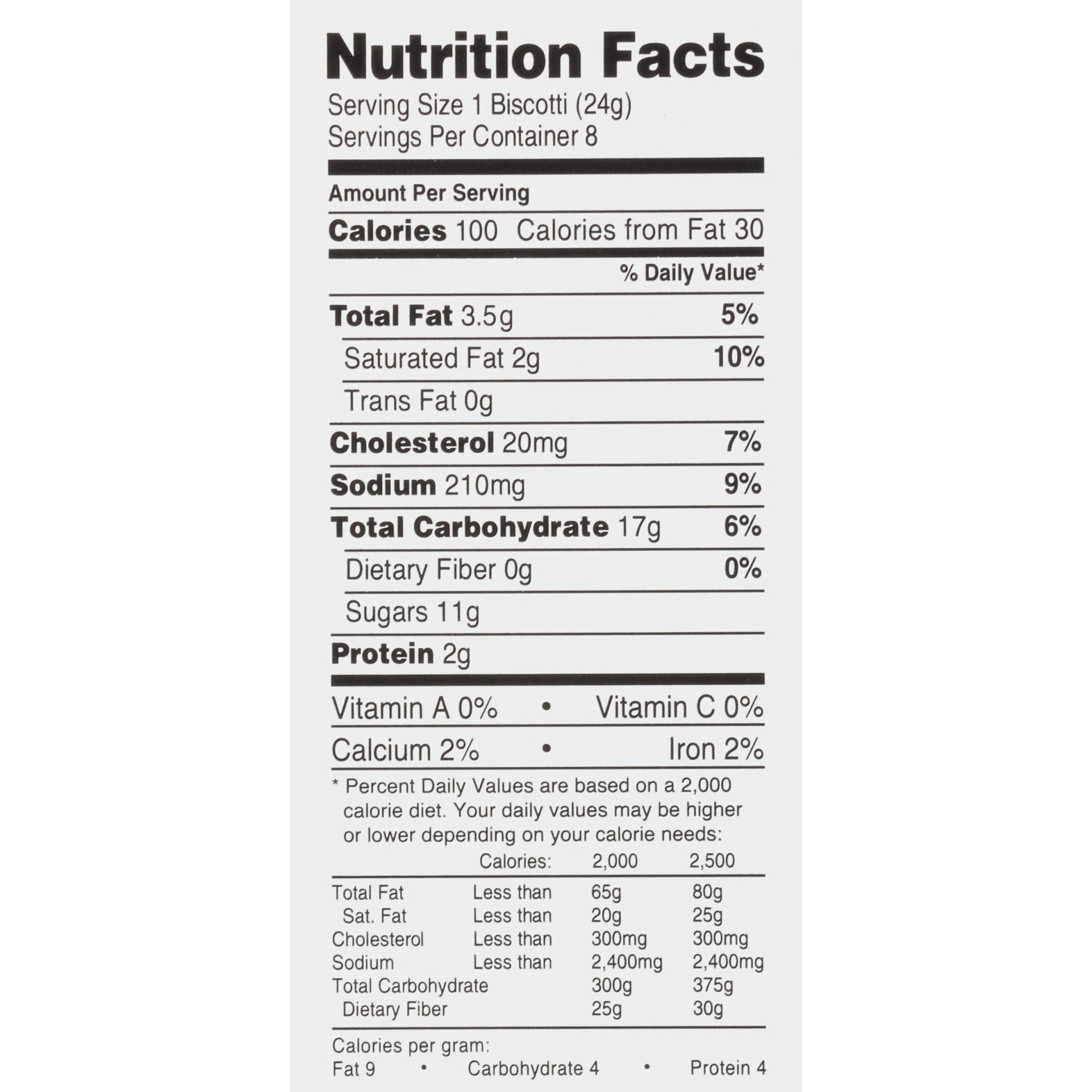 slide 7 of 8, Nonni's Nonni’s Salted Caramel Biscotti, 8-count carton 6.72 oz, 8 ct