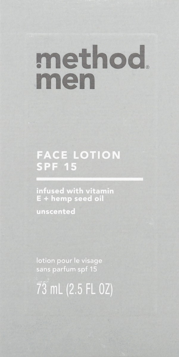 slide 9 of 10, method SPF 15 Unscented Face Lotion 73 ml, 73 ml