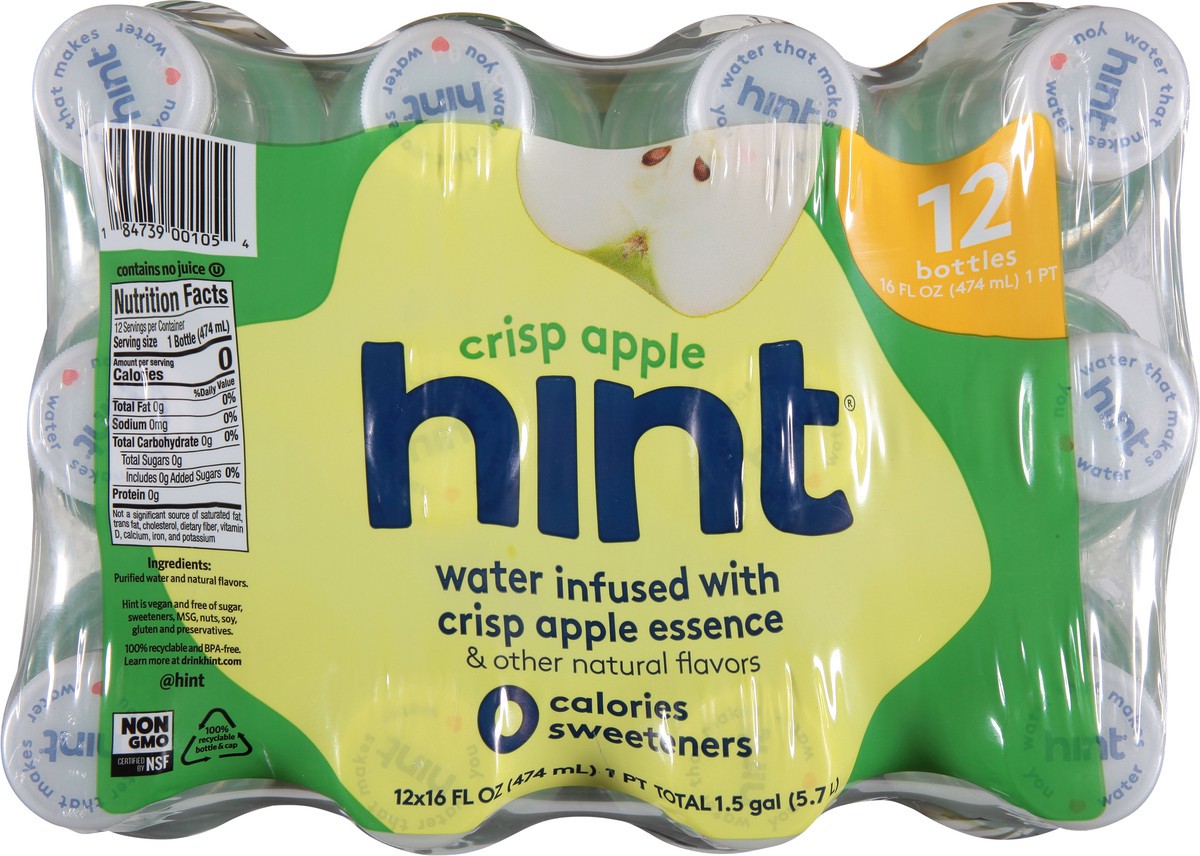 slide 5 of 12, Hint Crisp Apple Water - 12 ct, 12 ct