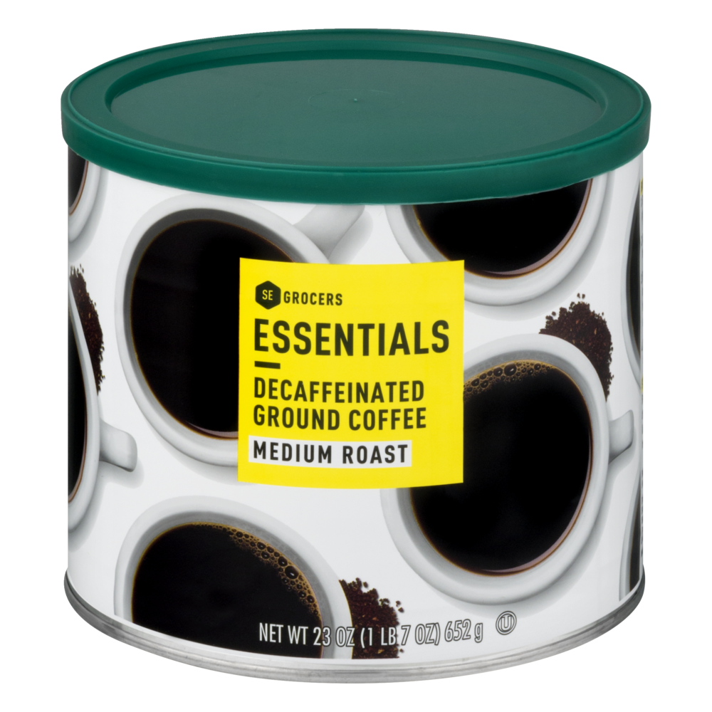 slide 1 of 1, Essentials Decaffeinated Ground Coffee Medium Roast - 23 oz, 23 oz