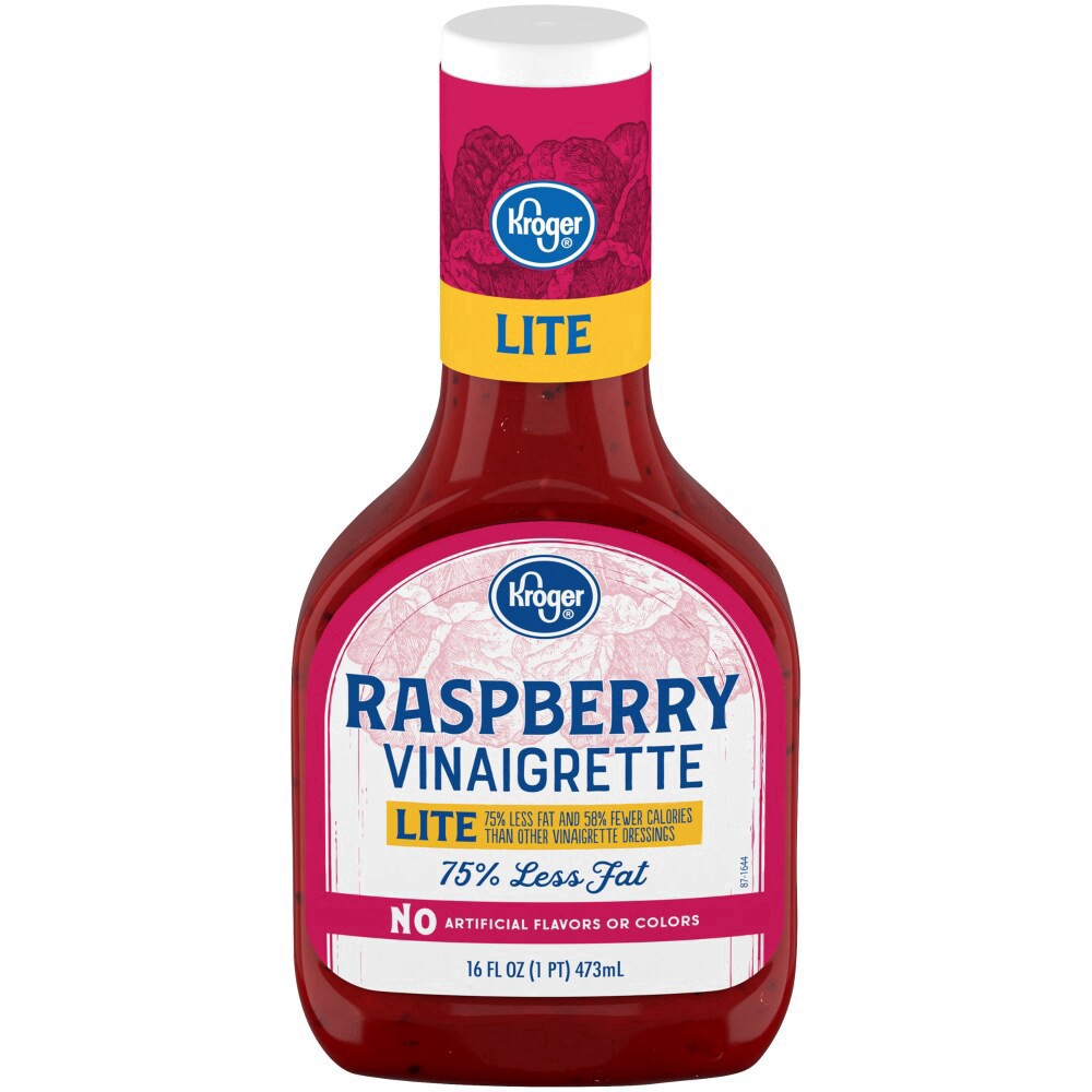 slide 3 of 3, Kroger Lite Raspberry Vinaigrette Dressing, 16 fl oz