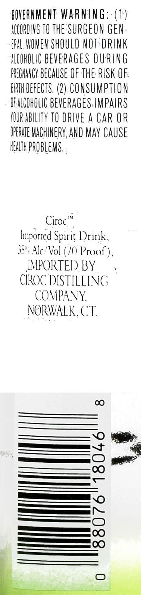 slide 4 of 4, Ciroc Apple Vodka, 1 liter