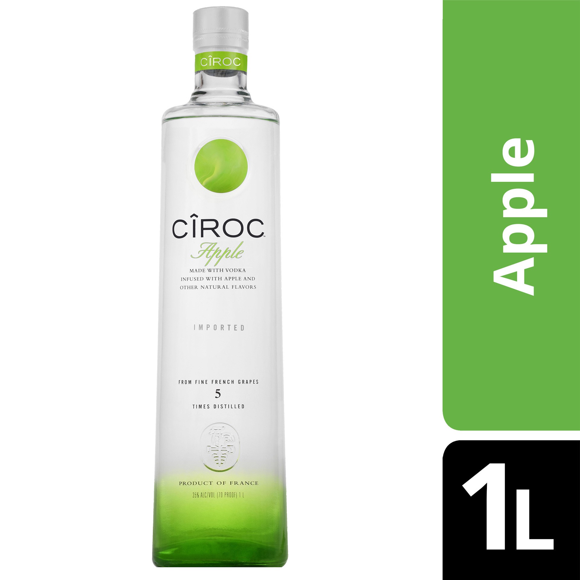 slide 3 of 4, Ciroc Apple Vodka, 1 liter