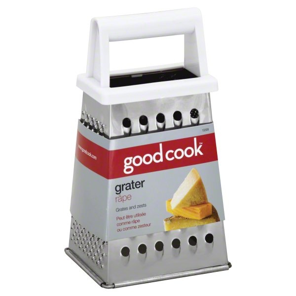 slide 1 of 1, Good Cook Four-Sided Stainless Steel Grater, 1 ct