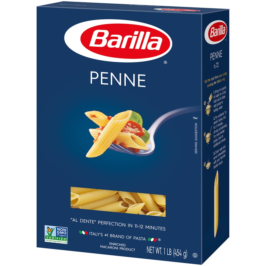 slide 3 of 8, Barilla Penne Pasta, 16 oz