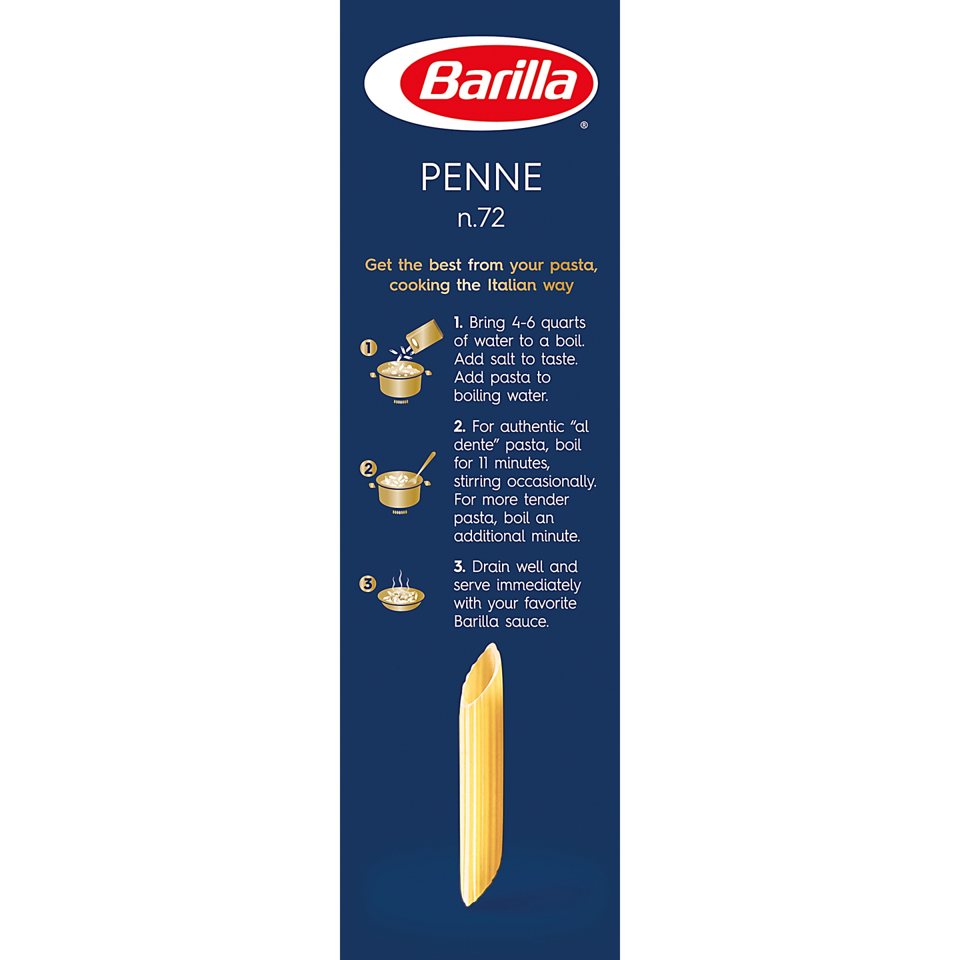 slide 4 of 8, Barilla Penne Pasta, 16 oz