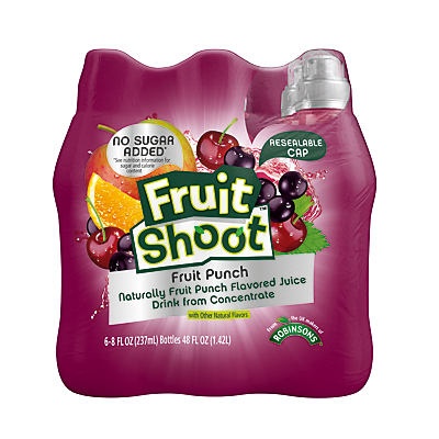 slide 1 of 1, Robinson's Fruit Shoot Fruit Punch, 6 ct; 8 fl oz