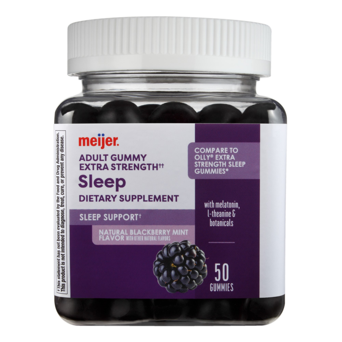 slide 1 of 13, Meijer Extra Strength Sleep Gummy, 50 ct