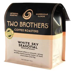 Two Brothers Artisan Brewing Two Brothers White Sky Seasonal Medium Roast coffee - 12 oz