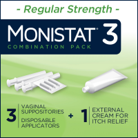 slide 15 of 29, Monistat Cure & Itch Relief 3-Day Treatment Suppositories Vaginal Antifugal Combination Pack, 3 ct; 0.32 oz