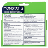 slide 19 of 29, Monistat Cure & Itch Relief 3-Day Treatment Suppositories Vaginal Antifugal Combination Pack, 3 ct; 0.32 oz