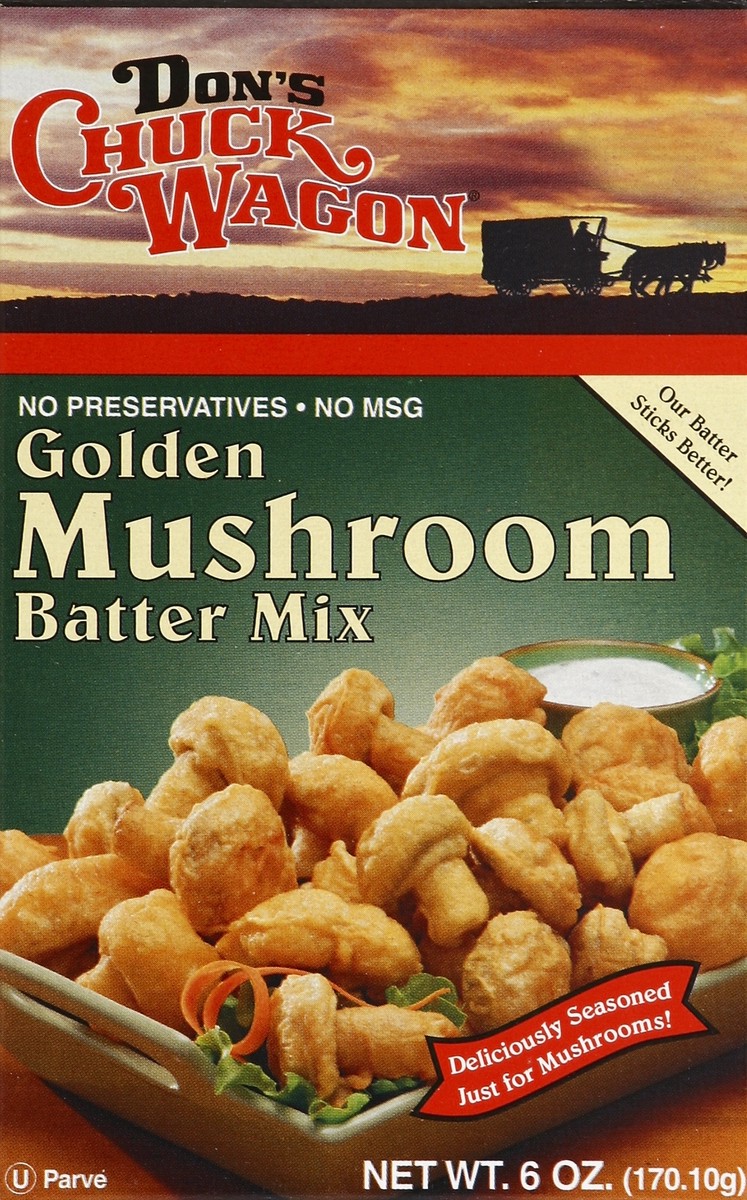 slide 4 of 4, Don's Chuck Wagon Golden Mushroom Batter Mix, 6 oz