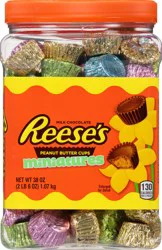 Reese's Miniatures Milk Chocolate Peanut Butter Cups, Easter Candy Bulk Jar, 38 oz