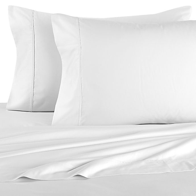 slide 1 of 1, Brookstone BioSense 500-Thread-Count Queen Sheet Set - White, 1 ct