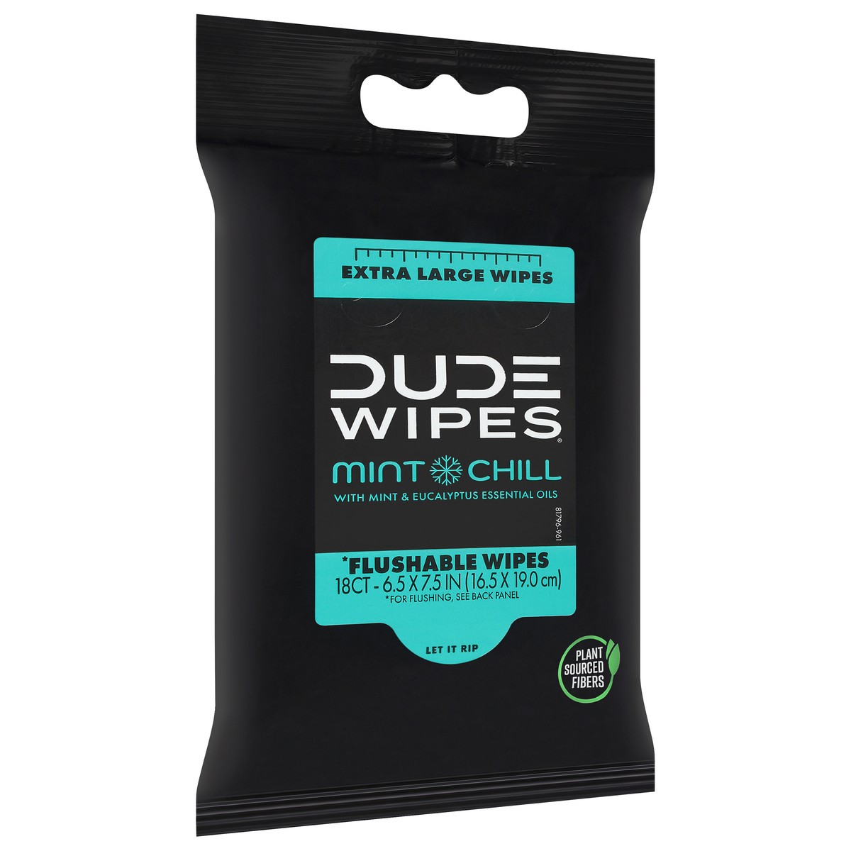 slide 4 of 11, DUDE Mint Chill Flushable Wipes Extra Large 18 ea, 18 ct