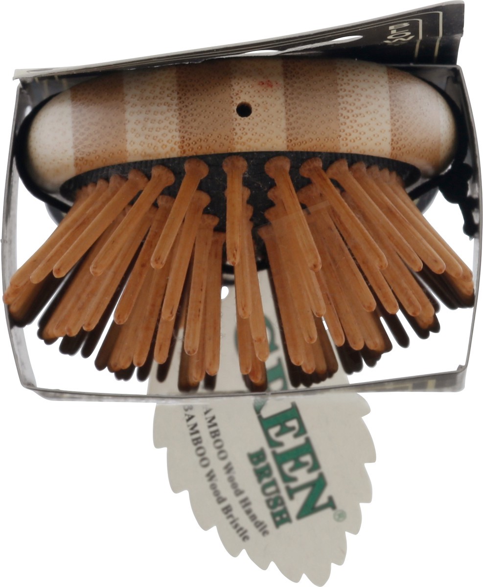 slide 9 of 12, Bass Brushes Small Oval Style Bamboo Handle Hair Brush, Bamboo Pin, 1 ct