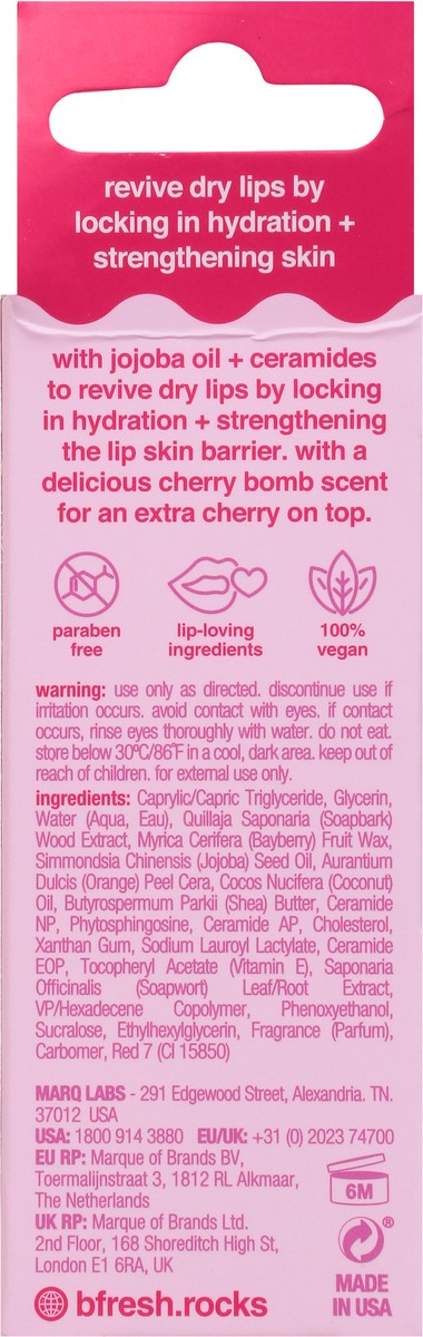 slide 7 of 9, b.fresh Hydrating Cherry Bomb Lip Serum with Jojoba Oil + Ceramides 0.5 fl oz, 0.5 fl oz