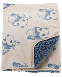 Carter's Carters Baby Plush Panda Blanket Blue OSZ