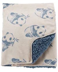 Carter's Carters Baby Plush Panda Blanket Blue OSZ