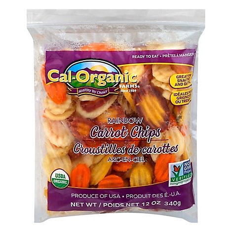 slide 1 of 1, Cal-Organic Farms Carrot Chips, Rainbow, 12 oz