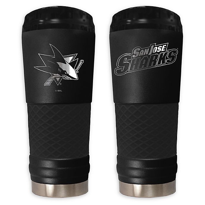 slide 1 of 1, NHL San Jose Sharks Powder Coated STEALTH Draft Tumbler, 24 oz