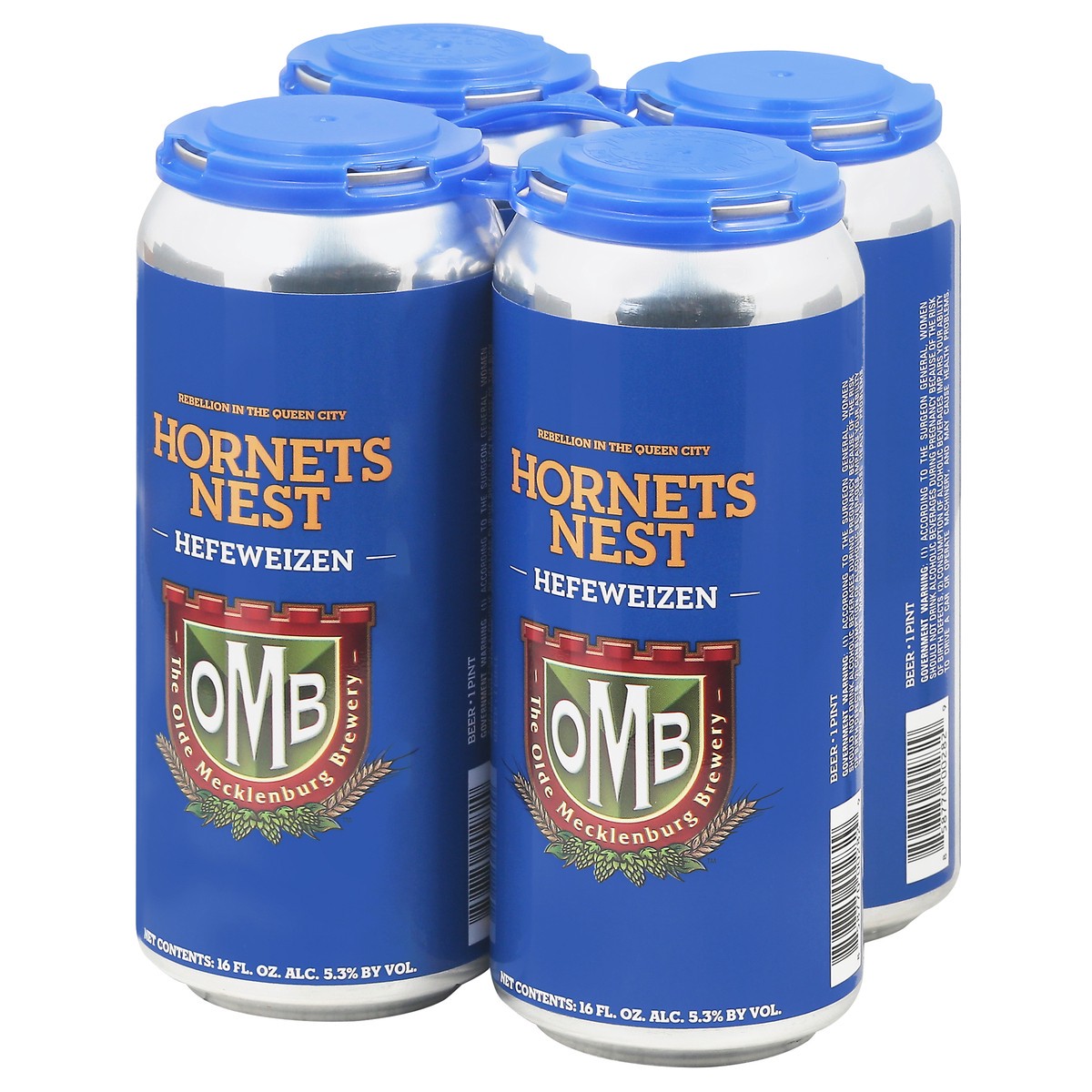 slide 8 of 9, The Olde Mecklenburg Brewery Hefeweizen Hornets Nest Beer 4 - 16 fl oz Cans, 4 ct; 16 oz