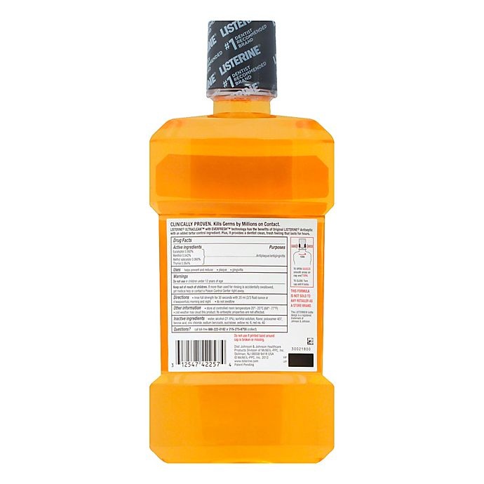 Listerine Ultra Clean Antiseptic Fresh Citrus 1 liter Shipt