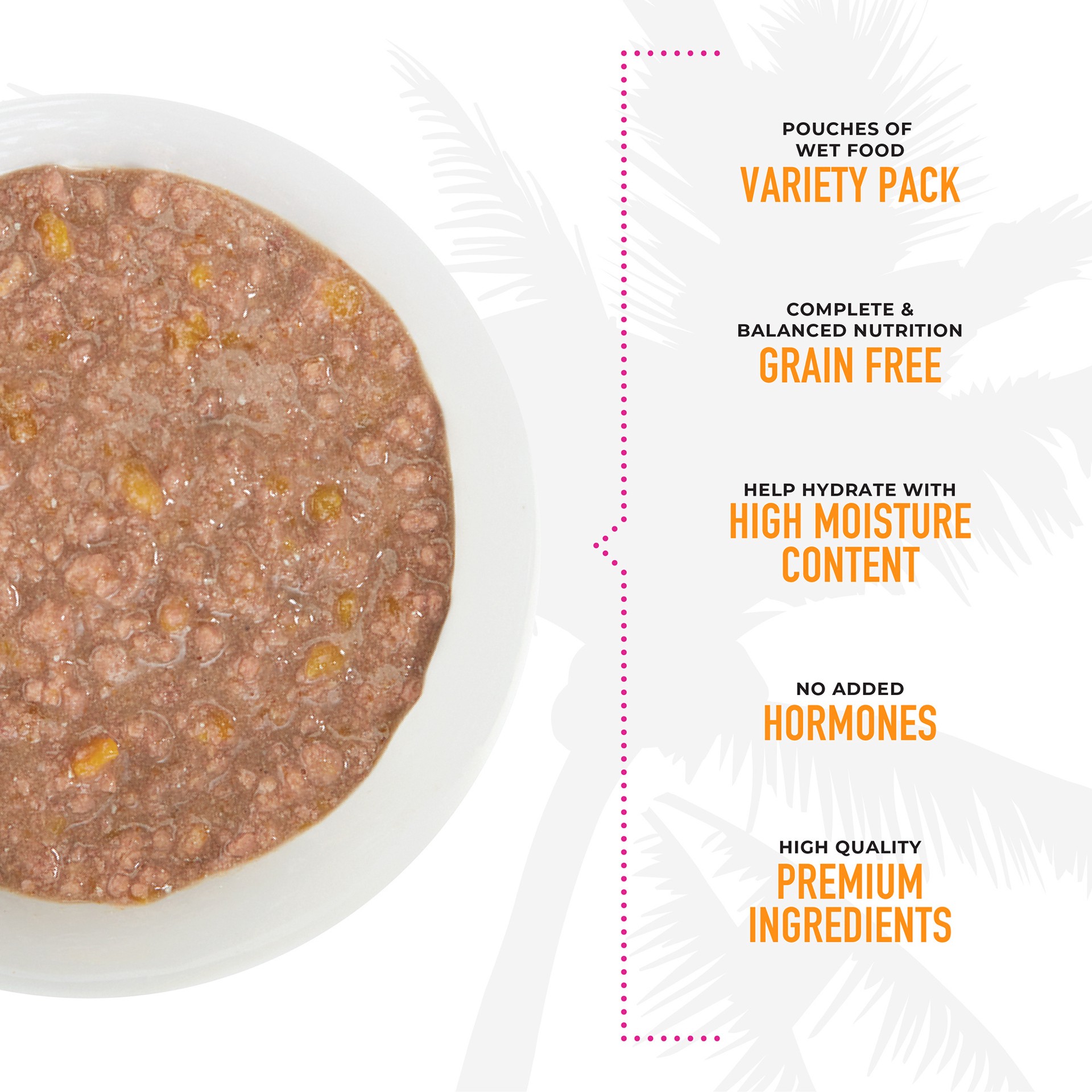 slide 3 of 9, Tiki Cat Aloha Friends Wet Cat Food, Variety Pack, 2.5 oz. Pouch (12 Count), 30 oz