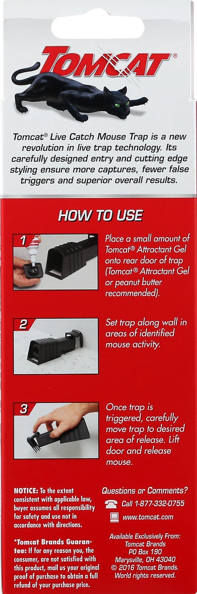 slide 5 of 9, Tomcat Live Catch Mouse Trap 1 ea, 1 ct