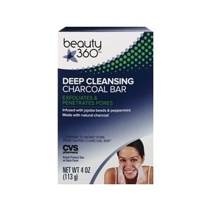 slide 1 of 1, Beauty 360 Deep Cleansing Charcoal Bar, 4 Oz, 4 oz