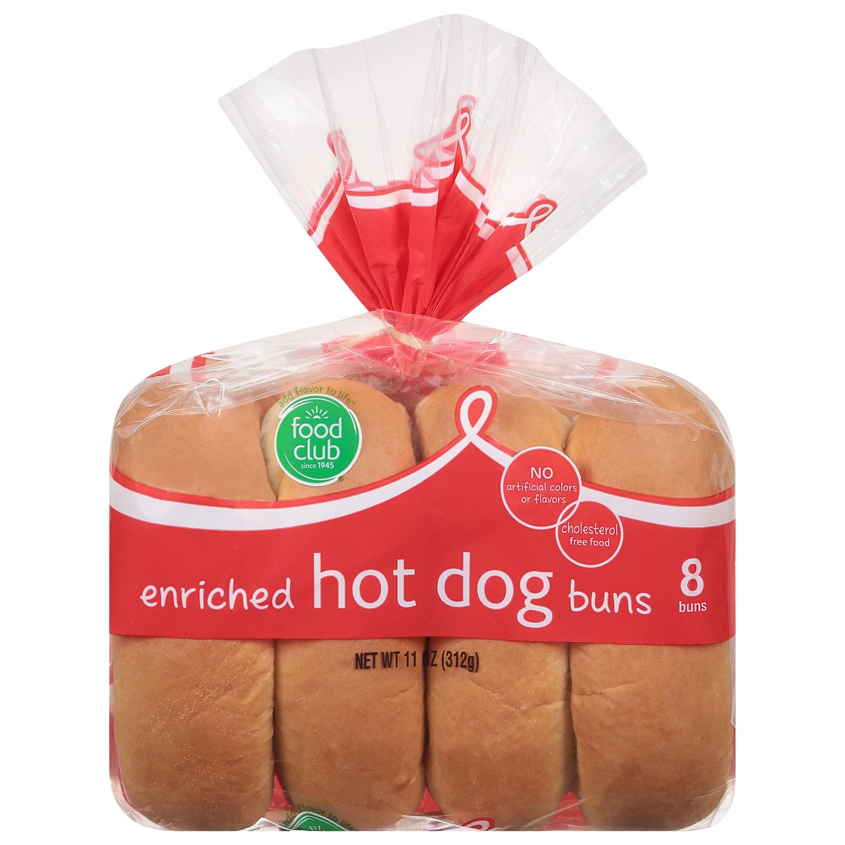 slide 1 of 6, Food Club Hot Dog Buns, 8 ct