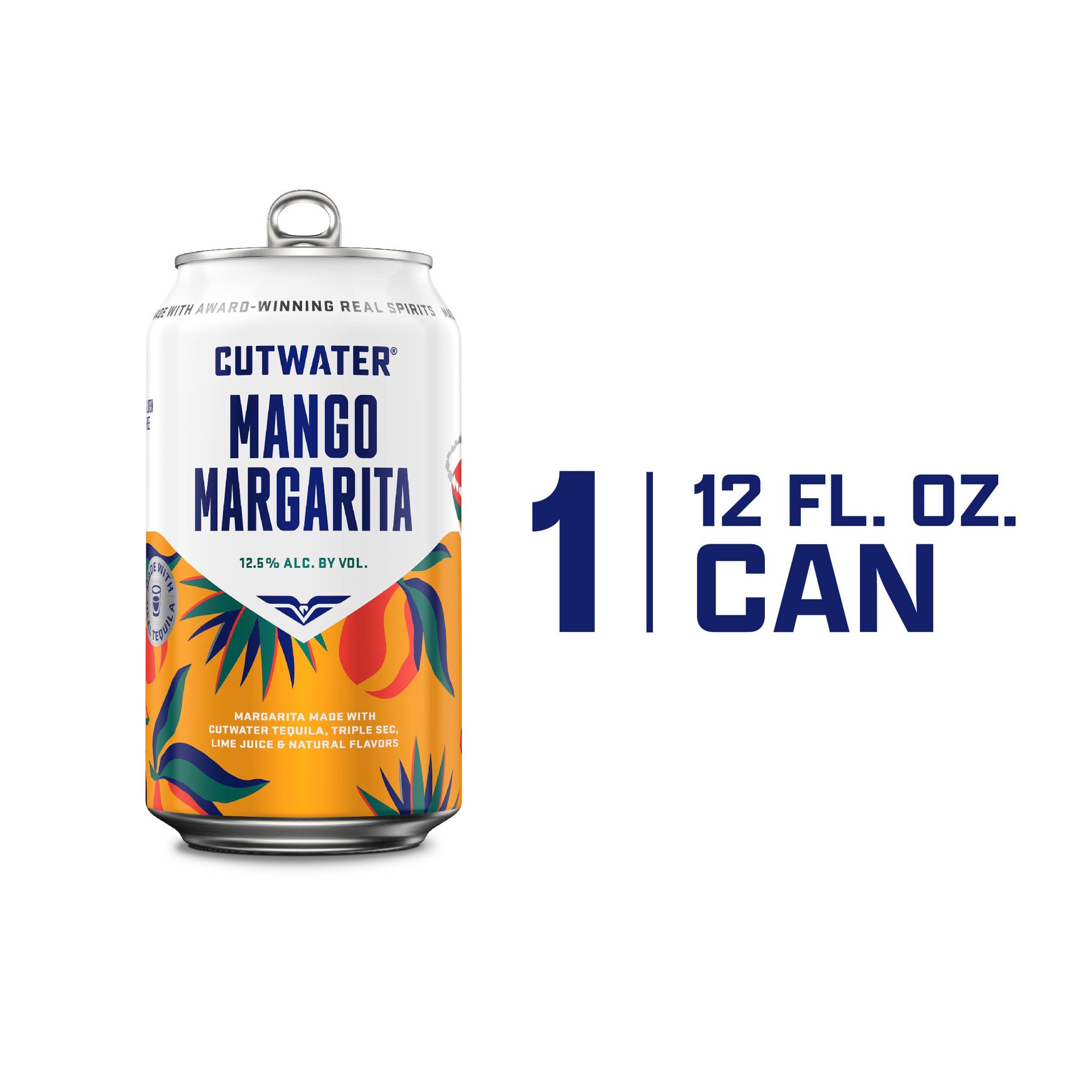 slide 2 of 3, Cutwater Spirits Mango Margarita 355 ml, 355 ml