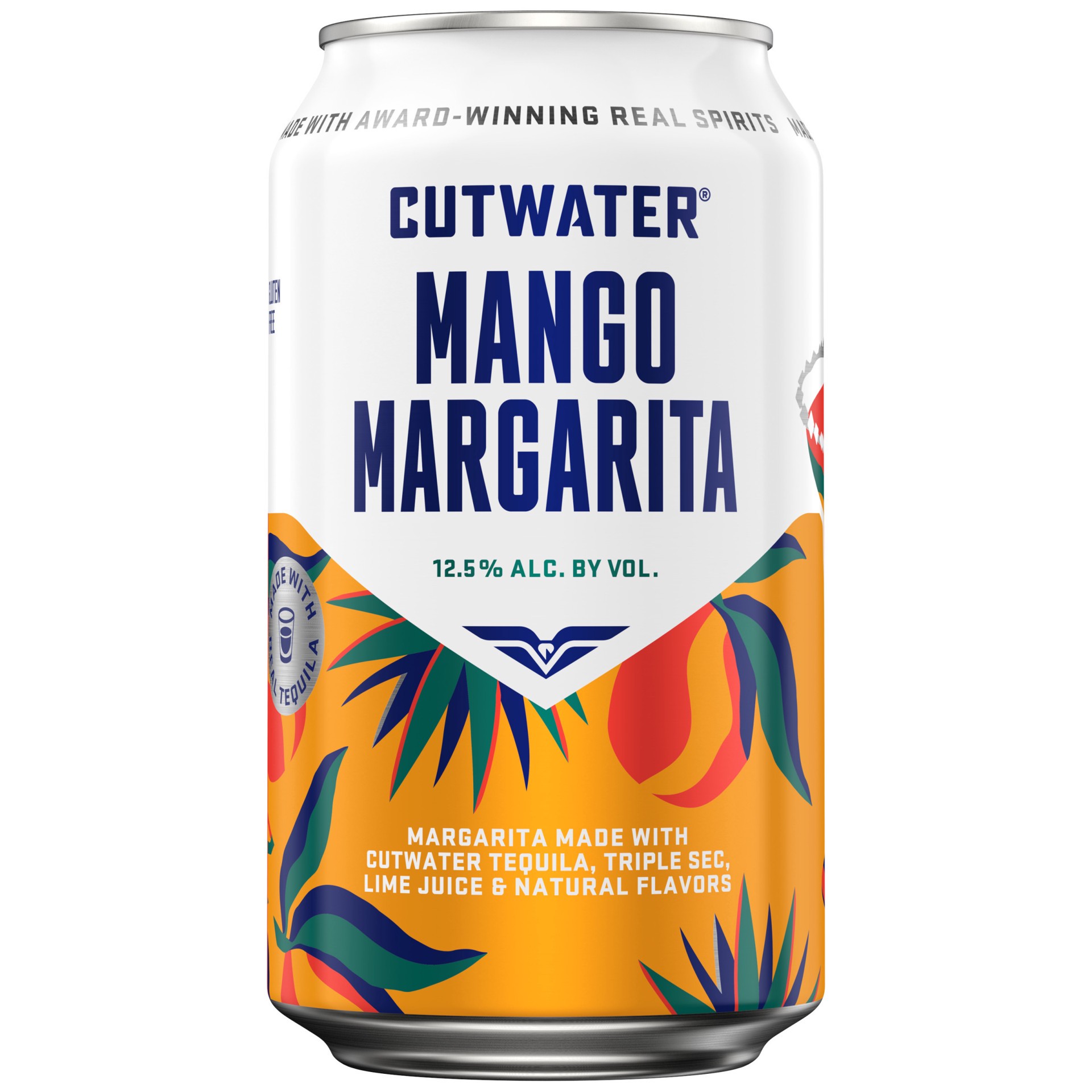 slide 1 of 3, Cutwater Spirits Mango Margarita 355 ml, 355 ml