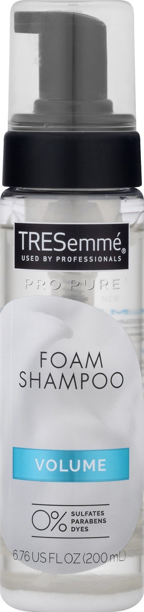 slide 1 of 11, TRESemmé Pro Pure Foam Shampoo Volume, 6.76 oz, 6.76 oz