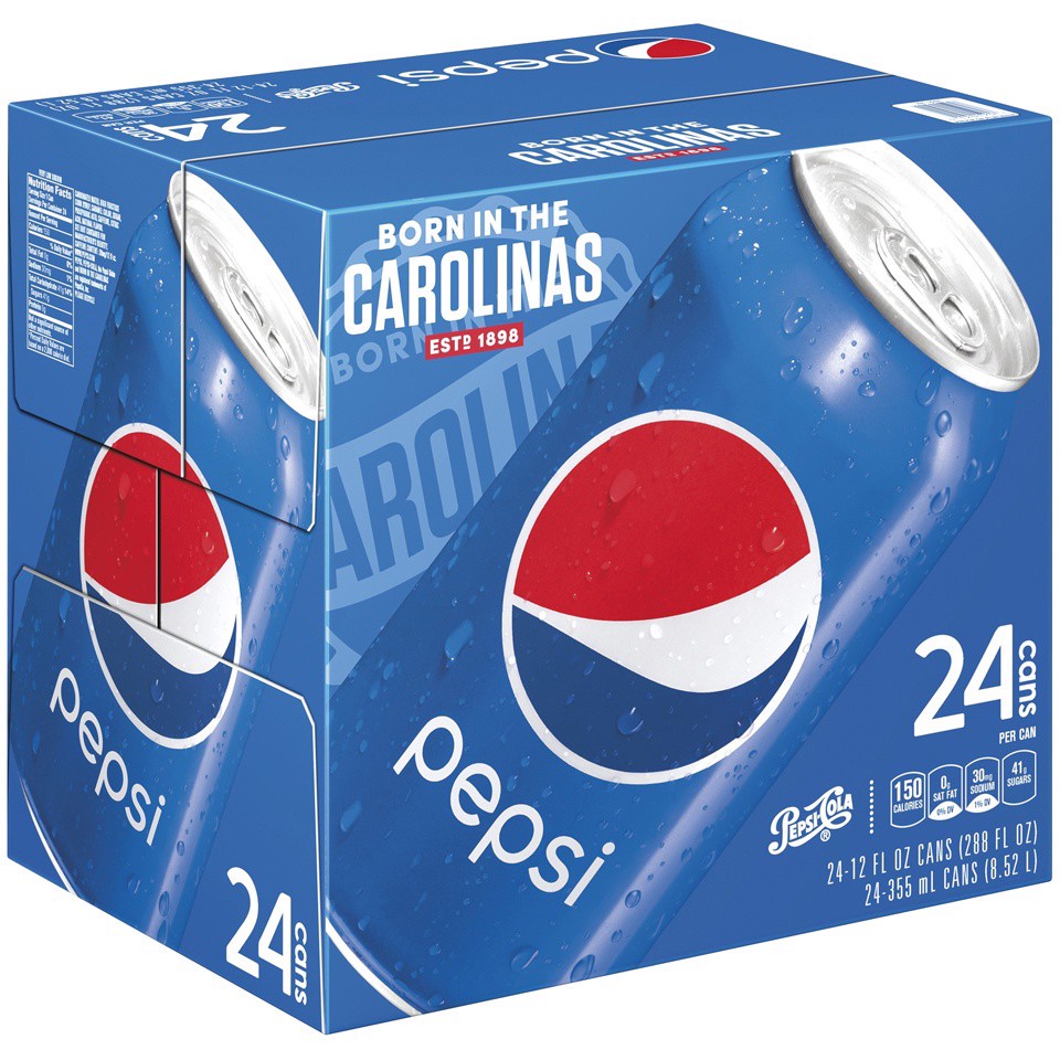 slide 3 of 4, Pepsi Soda Cola 12 Fl Oz, 24 Count, 24 ct