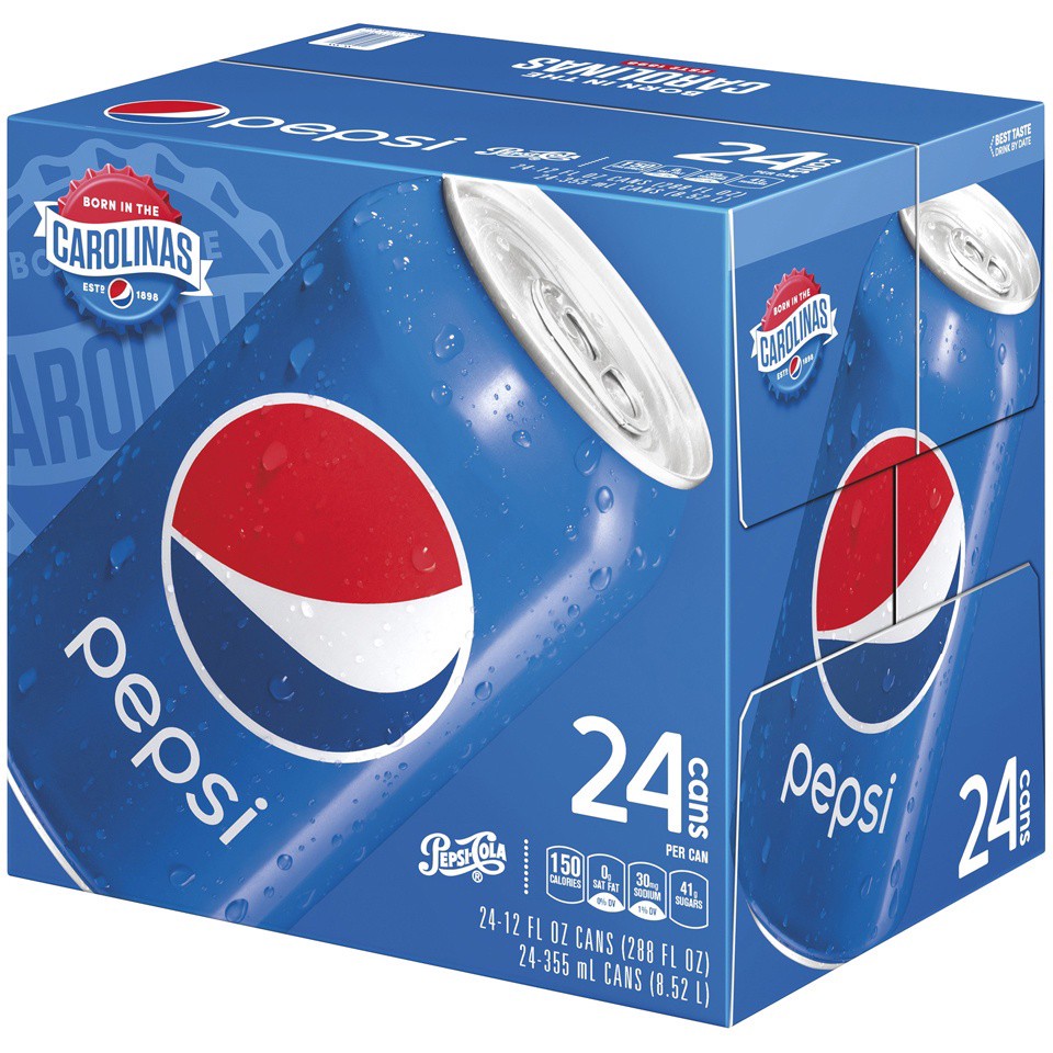 slide 2 of 4, Pepsi Soda Cola 12 Fl Oz, 24 Count, 24 ct