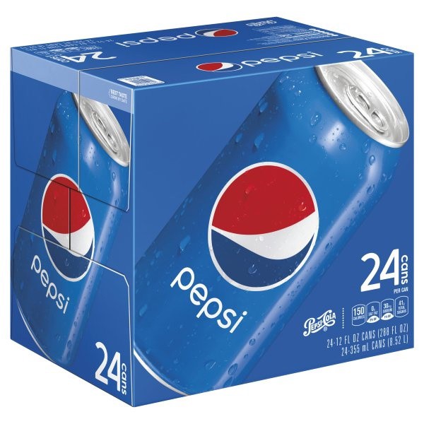 slide 1 of 4, Pepsi Soda Cola 12 Fl Oz, 24 Count, 24 ct
