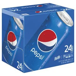 Pepsi Soda Cola 12 Fl Oz, 24 Count