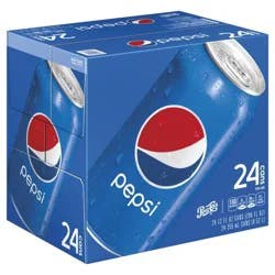 Pepsi Soda Cola 12 Fl Oz, 24 Count
