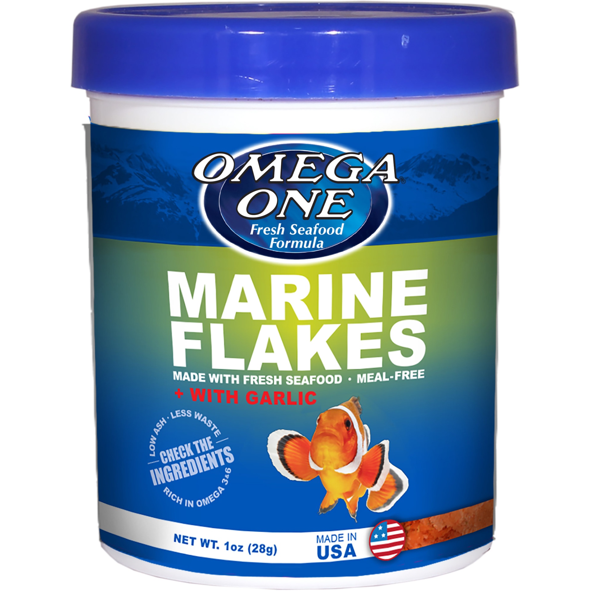 slide 1 of 1, Omega One Garlic Marine Flakes, 1 oz