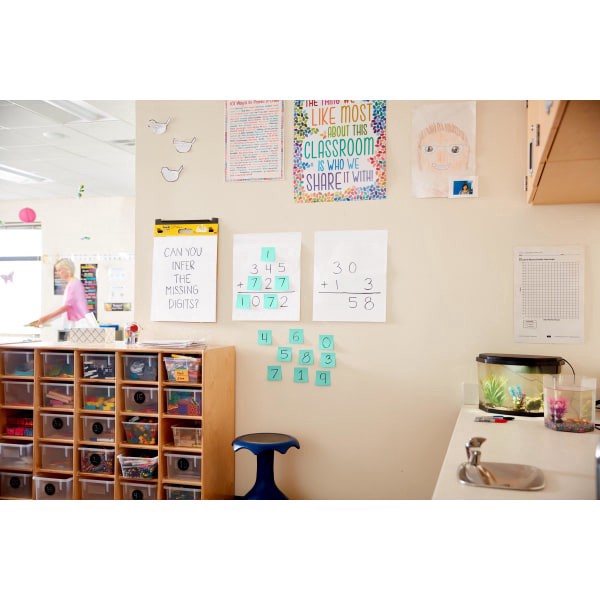 slide 3 of 10, Post-it Notes Super Sticky Easel Pads, Mini, White, Pack Of 2 Pads, 2 ct