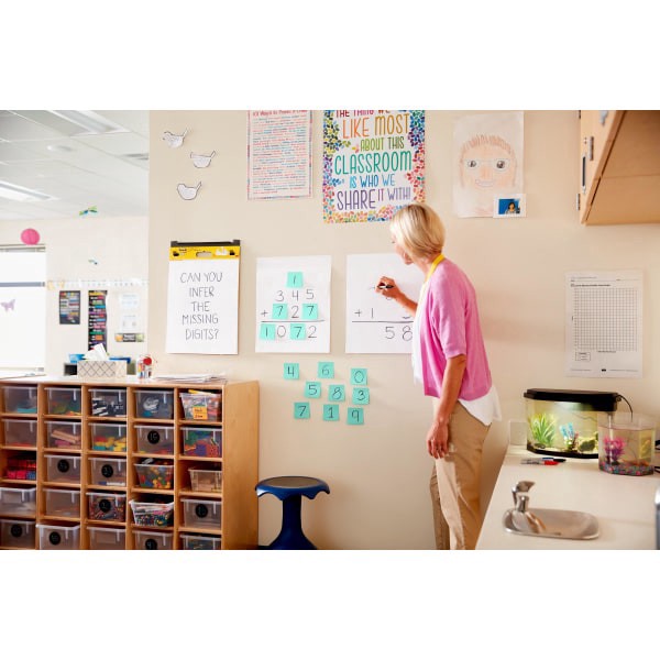 slide 6 of 10, Post-it Notes Super Sticky Easel Pads, Mini, White, Pack Of 2 Pads, 2 ct