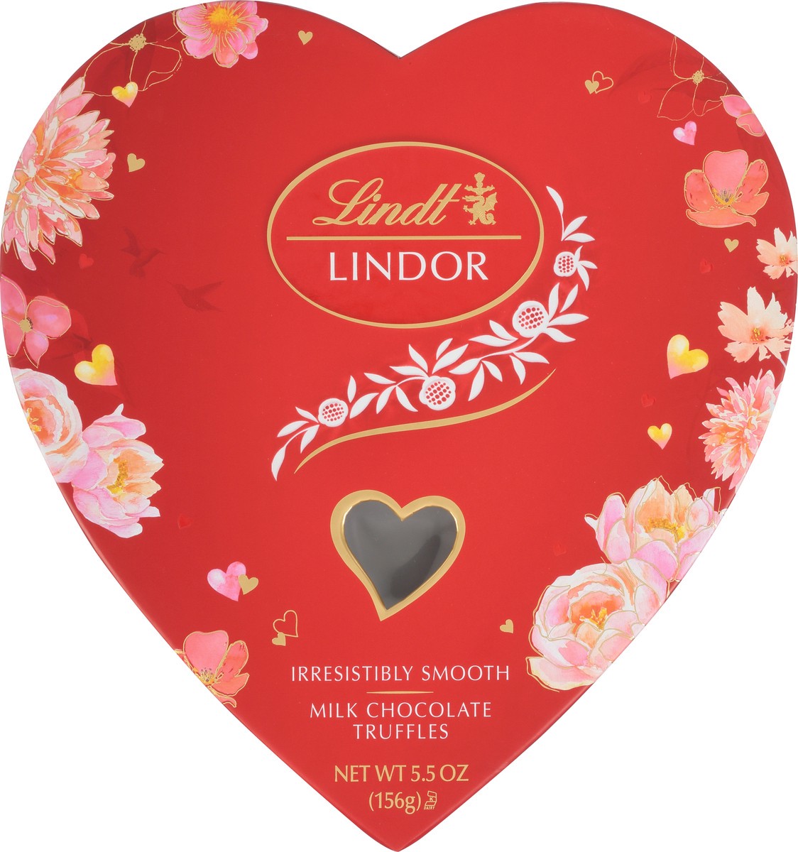 slide 3 of 3, Lindt LINDOR Valentine's Milk Chocolate Candy Truffles Heart, Milk Chocolate with Milk Truffle Filling, 5.5 oz., 5.5 oz