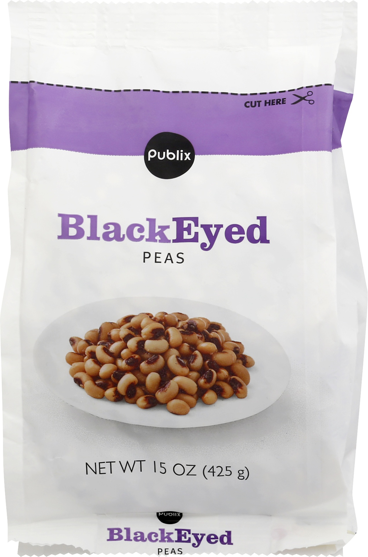 slide 1 of 1, Publix Black Eyed Peas, 15 oz