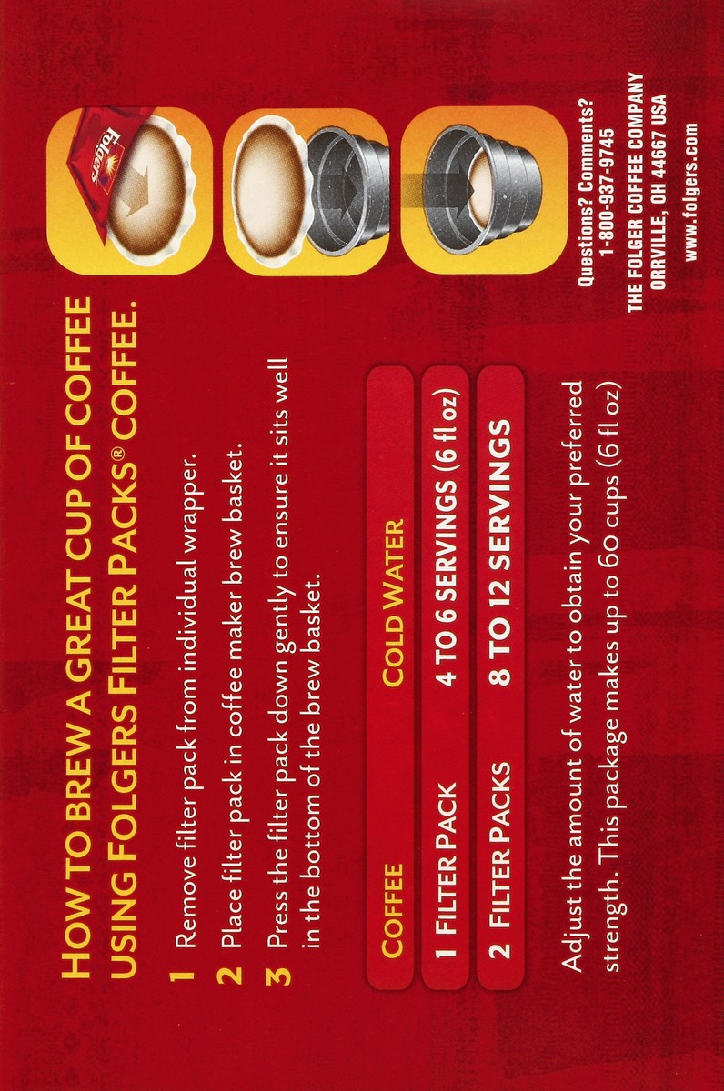 slide 4 of 6, Folgers Coffee & Filter - 10 ct, 10 ct