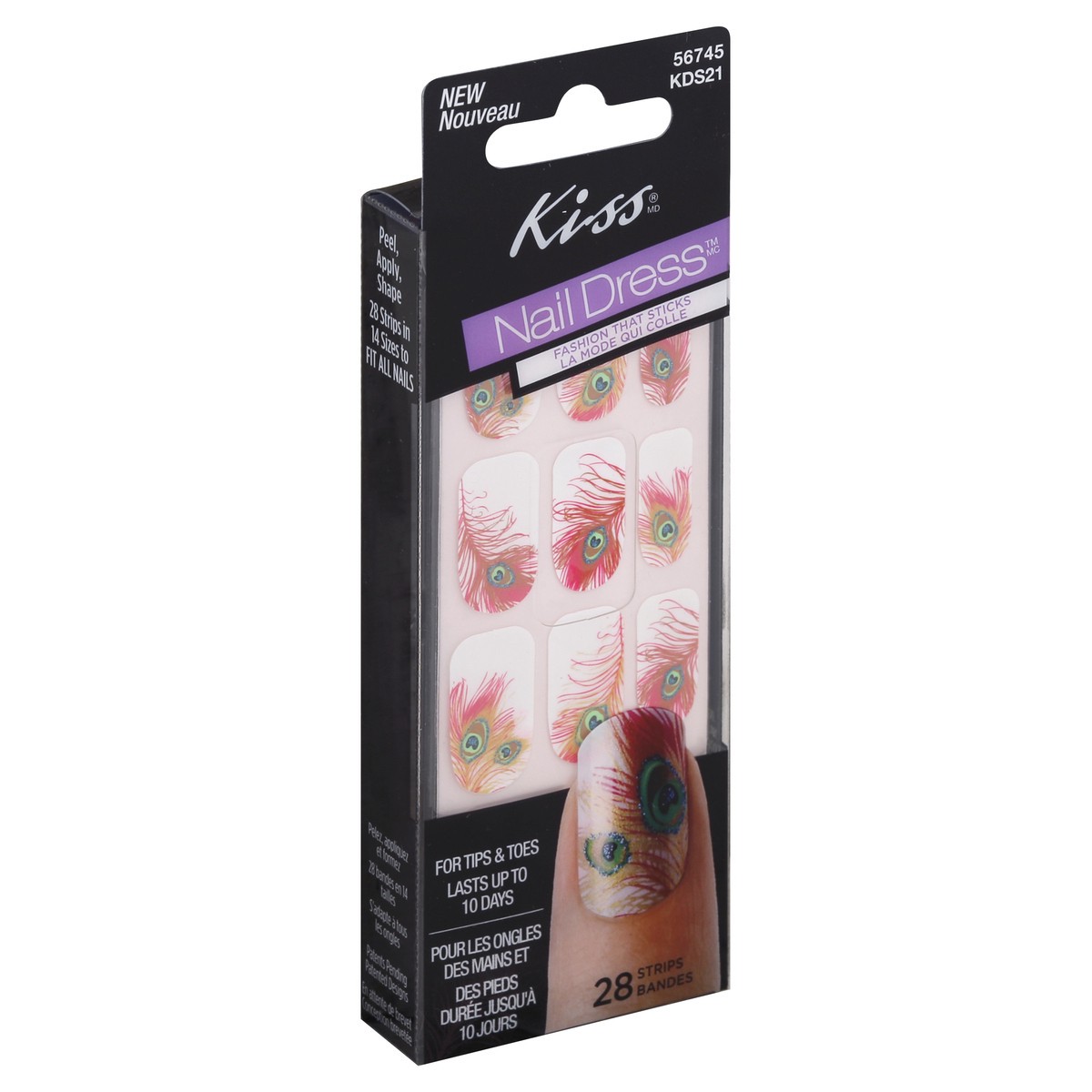 slide 4 of 5, Kiss Nail Stickers 28 ea, 28 ct